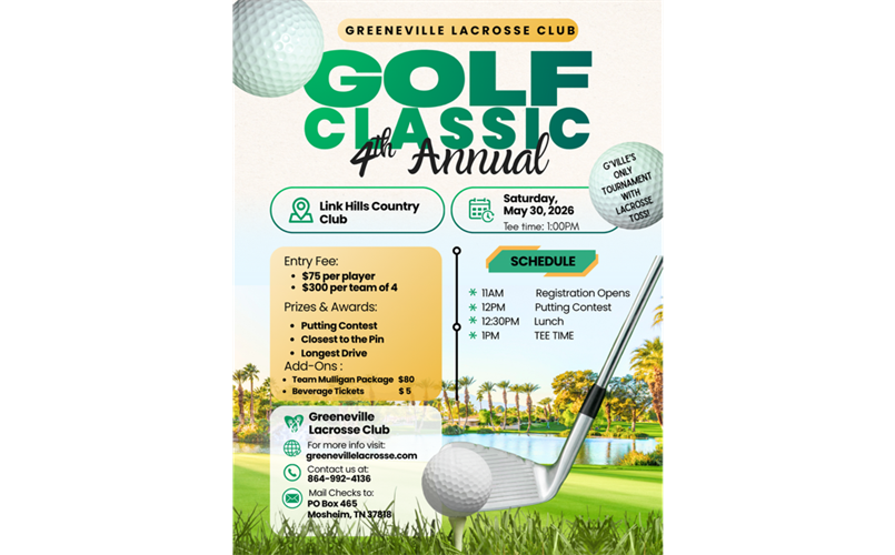 4th Annual Golf Classic-- Click to register! 